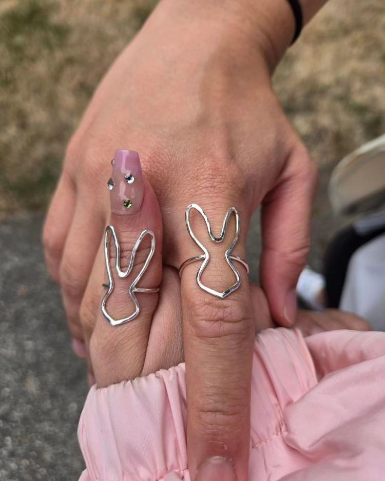 Today, I received a warm message from Yana, who bought my Bunny Rings a while ago. She purchased one for herself and requested a custom adjustable size for her boyfriend as couple rings. Thank you so much for writing to me, sending photos, and letting me know you love them. It truly made my day! 💌🌞🥰