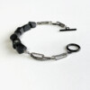 raw black tourmaline stone bracelet