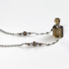 smoky quartz crystal bottle necklace