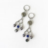 mediterranean blue shade stones earrings