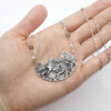 view of vancouver handmade reticulation silver necklace made in canada