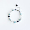 ice blue larimar combination gemstone station bracelet