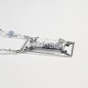 dandelion concept pendant with rectangular dendritic agate stone necklace