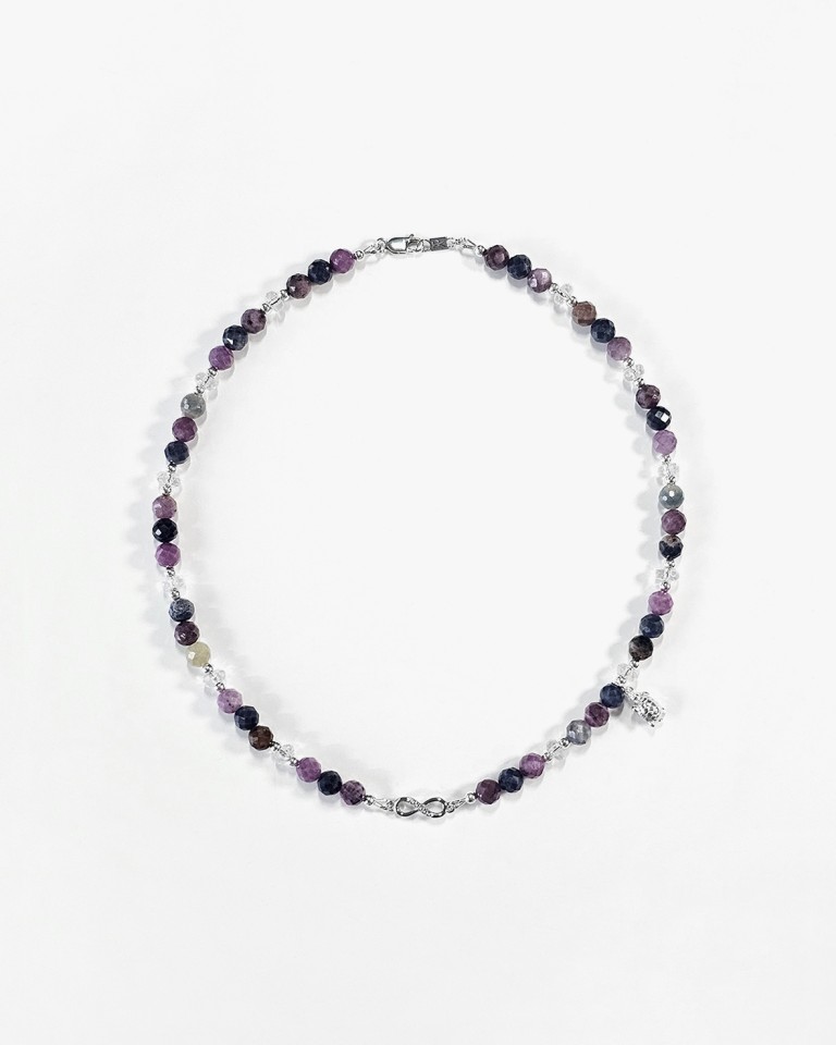 dandelion concept pendant with rectangular dendritic agate stone necklace
