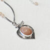 potion of blessing pendant necklace with peach moonstone