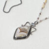 potion of joy pendant necklace with crazy lace agate gemstone