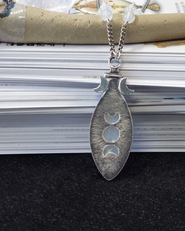 potion of wisdom pendant necklace with moonstone