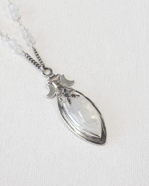 potion of wisdom pendant necklace with moonstone