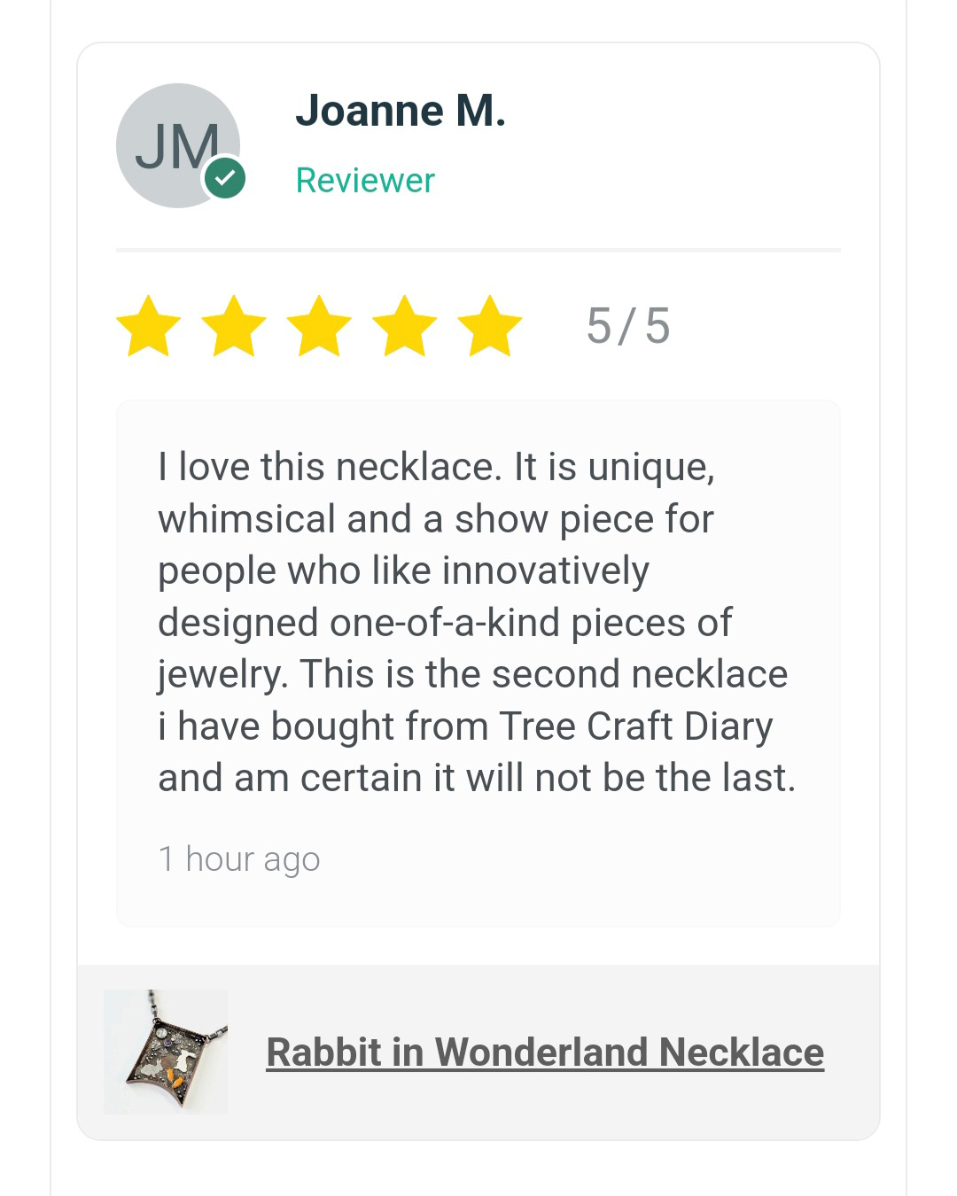 joanne's review - rabbit in wonderland