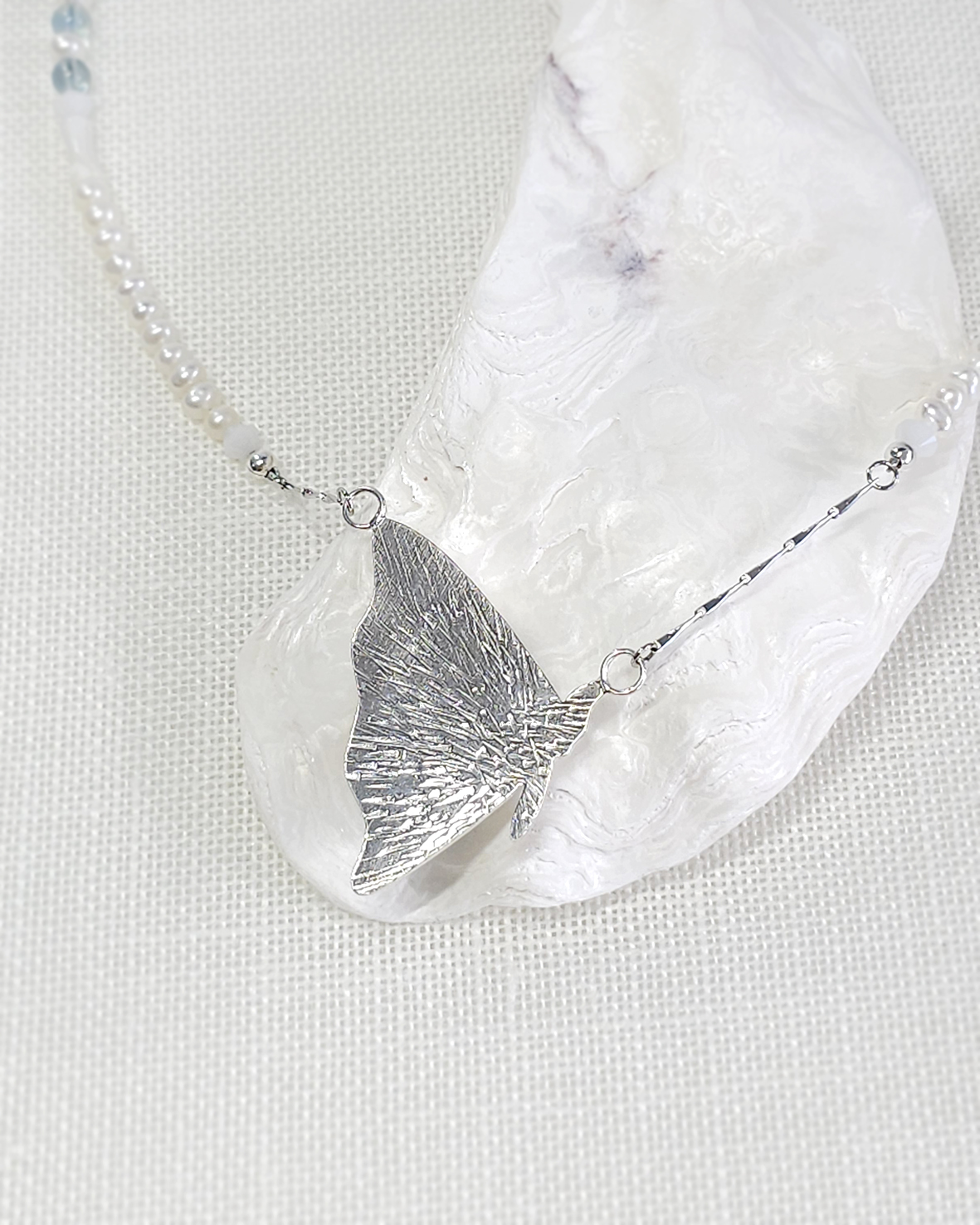 Wing of Green Angelite Necklace - Image 2
