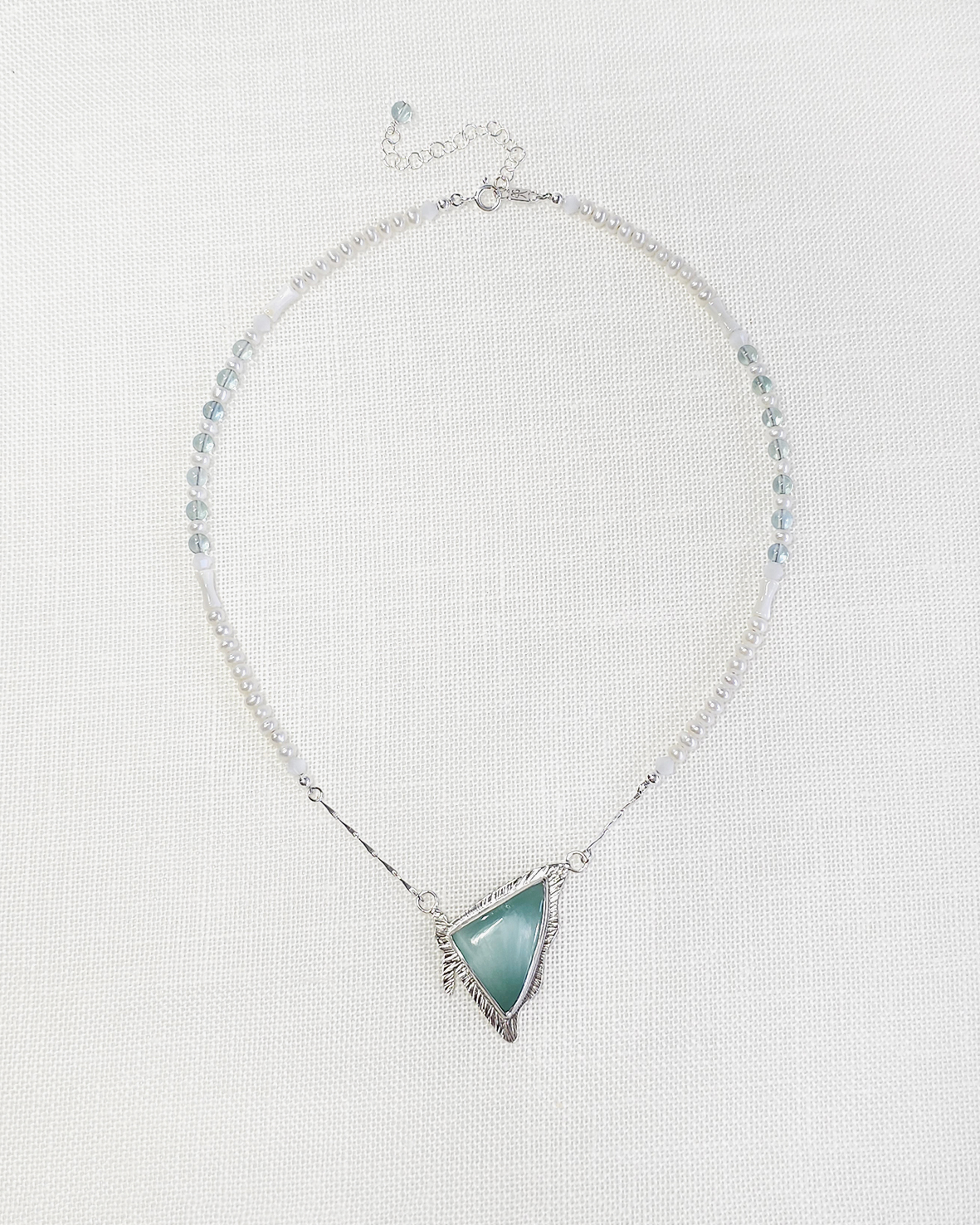 Wing of Green Angelite Necklace - Image 5