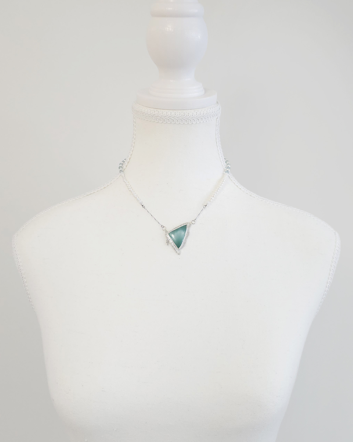 Wing of Green Angelite Necklace - Image 7